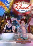 adrian_donovan anthro brother_(lore) brothers_(lore) car chat_noir_(artist) clothed clothing comic cover cover_art cover_page digital_media_(artwork) duo english_text fur hair hi_res inside_car inside_vehicle lagomorph las_vegas leporid letho_donovan long_ears male mammal neon open_mouth outside rabbit sibling_(lore) smile text topwear twins_(lore) vehicle