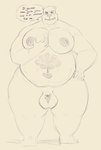 2022 5_fingers anthro balls bear belly belly_badge big_balls blush bodily_fluids care_bears dialogue digital_media_(artwork) english_text fingers front_view genitals grumpy_bear hand_on_hip hand_on_moob heart_nose heart_symbol khronosz lactating male male_lactation mammal micropenis milk moobs nipples nude obese obese_anthro obese_male overweight overweight_anthro overweight_male penis simple_background sketch small_penis solo speech_bubble standing talking_to_viewer text