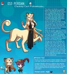 2021 breasts description duo english_text female generation_1_pokemon hi_res human id_number information information_box information_section kinkymation male mammal nintendo number persian_(pokemon) pokemon pokemon_(species) signature species_description species_name species_sheet taur text text_box