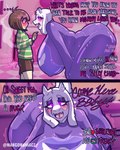 Rating: q
ID: 5441831
Date: 2025-03-18 14:26:20 -0400
Status: active
Score: 393
absurd_res aged_up ageplay anthro aroused big_breasts big_butt biped bovid breasts bulge butt caprine chara_(undertale) clothed clothing comic dialogue drugs duo english_text erection female female_anthro goat hi_res horn huge_breasts human human_on_anthro incest_(lore) interspecies larger_anthro larger_female male male/female male_human mammal mangomaniacz marijuana marijuana_blunt mommy_kink nipple_outline pink_eyes roleplay size_difference smaller_male substance_intoxication sweater text thick_thighs topwear toriel undertale undertale_(series) wide_hips post #5441831