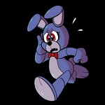 1:1 3_toes alpha_channel animatronic anthro black_nose bonnie_(fnaf) bow_tie eyebrows fangs feet five_nights_at_freddy's lagomorph leporid machine male mammal open_mouth pembroke pembrokewkorgi purple_body purple_inner_ear rabbit red_eyes robot running scottgames simple_background solo teeth toes transparent_background