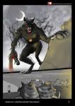 2019 anthro black_and_white broken_life canid canine comic digital_media_(artwork) disney english_text fancomic felid female judy_hopps lagomorph leporid link6432 mammal monochrome monster moon mythological_canine mythological_creature mythology night pantherine rabbit text tiger werecanid werecanine werecreature werewolf zootopia