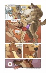 2013 anthro biceps bodily_fluids breastfeeding bulge canid canine canis chest_tuft clothing collar comic dialogue domestic_dog duo english_text eyes_closed fur furious_(artist) german_shepherd groover heart_symbol herding_dog hi_res lactating larger_male licking male male/male male_lactation mammal musclegut muscular nipple_fetish nipple_play nipple_suck open_mouth pastoral_dog paws pecs sex size_difference slightly_chubby smaller_male sucking tanz text tongue tongue_out tuft underwear what