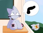 Rating: q
ID: 5419869
Date: 2025-03-08 09:38:34 -0500
Status: active
Score: 14
areola blue_body blue_fur blue_pupils blush breasts brilliant_blues chalkboard classroom eyelashes felid female fur furniture hi_res mammal mostly_nude nipple_tape paleozoic_anomalocaris pasties pink_areola plant pupils school sky solo speech_bubble table tape post #5419869