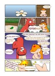 bodily_fluids charmeleon comic cum cum_on_ground darrow0 dialogue english_text fire forest generation_1_pokemon generation_2_pokemon genital_fluids hi_res male nintendo plant pokemon pokemon_(species) quilava speech_bubble text tree yuel