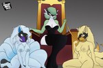 3:2 absurd_res alolan_form alolan_ninetales animal_mask anthro artemis_(rhode_arts) bdsm canid canine chair clothing collar dominant dominant_female dominatrix female female/female fox furniture gardevoir generation_1_pokemon generation_3_pokemon generation_7_pokemon group hi_res interspecies latex latex_clothing latex_skinsuit leash mammal mask ninetales nintendo nude petplay pokemon pokemon_(species) pup_mask puppyplay regional_form_(pokemon) rhode_arts roleplay rubber_clothing skinsuit slave submissive submissive_female throne tight_clothing trio