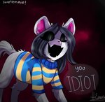 Rating: s
ID: 2526137
Date: 2020-12-12 15:15:13 -0500
Status: active
Score: 47
alternate_universe canid canine clothed clothing felid feline fur hair mammal solo tem temmie_(underswap) temmie_(undertale) underswap undertale undertale_(series) white_body white_fur post #2526137