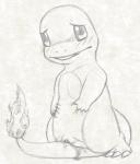 blush bodily_fluids charmander female feral fire flaming_tail generation_1_pokemon genital_fluids genitals graphite_(artwork) monochrome nintendo open_mouth pokemon pokemon_(species) pussy reptile scalie simple_background sketch solo tail traditional_media_(artwork) vaginal_fluids white_background yaroul