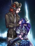 Rating: s
ID: 4762260
Date: 2024-05-04 19:01:46 -0400
Status: active
Score: 1
armor au_ra blizzard_entertainment bloomkin blue_hair clothing crossover crown crystal duo elf eye_contact facial_markings female final_fantasy final_fantasy_xiv hair head_markings headgear hi_res horn humanoid humanoid_pointy_ears leather leather_clothing looking_at_another male male/female markings night night_elf outside pointy_ears purple_hair red_hair rellivath_sinbreaker romantic scales scalie shaiyano smile square_enix warcraft post #4762260