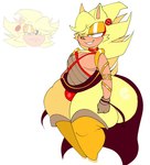 anthro bify big_butt bulge butt clothing creepypasta eulipotyphlan femboy fur gold_(metal) gold_armlet gold_armwear gold_jewelry hedgehog huge_butt huge_thighs jewelry legwear male mammal sega simple_background solo sonic.exe_(creepypasta) sonic_the_hedgehog_(series) stockings thick_thighs white_background yellow_body yellow_clothing yellow_eyelids yellow_eyes yellow_fur yellow_legwear yellow_stockings yokubo_(joedoughboi)