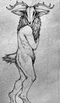 2023 absurd_res american_mythology animal_genitalia animal_penis anthro antlers areola balls black_and_white bone breasts demon equine_genitalia equine_penis fully_sheathed fur genitals graphite_(artwork) greyscale gynomorph hair hi_res hooves horn indigenous_north_american_mythology intersex lachryma_(nephicide) looking_at_viewer maleherm_(lore) mammal monochrome monster mythology nipples north_american_mythology nude pencil_(artwork) penile penis shaded sheath simple_background sketch sketch_page skull skull_head solo tail traditional_media_(artwork) violentcicadas wendigo