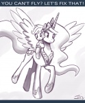 2012 crown cutie_mark duo english_text equid equine feathered_wings feathers female feral friendship_is_magic hair hasbro headgear horn john_joseco mammal my_little_pony mythological_creature mythological_equine mythology pegasus princess_celestia_(mlp) quadruped scootaloo_(mlp) tail text tumblr winged_unicorn wings young young_feral