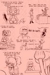 2:3 accessory alternate_universe anthro apron arachnid arthropod arthropod_webbing bottomless bow_(feature) bow_accessory bow_dress bow_ribbon clothed clothing comic dessert doughnut duo eclair english_text female food food_fetish frisk_(undertale) hair_accessory hair_bow hair_ribbon hi_res human humanoid licking licking_lips male mammal muffet nipple_outline pastry profanity ribbons spider suggestive suggestive_food text thewill tongue tongue_out translated twin_bows twin_hair_bows under(her)tail undertale undertale_(series)