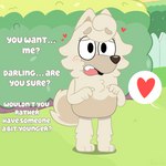 Rating: s
ID: 4566107
Date: 2024-01-30 02:10:49 -0500
Status: active
Score: 151
1:1 absurd_res age_conscious anthro bluey_(series) blush canid canine canis chow_chow dialogue digital_media_(artwork) domestic_dog english_text eyelashes female fur grass hair heart_symbol hedge hi_res male mammal mature_female nebula642 on_model on_style picket_fence plant shrub solo speech_bubble spitz tail text wendy_(bluey) post #4566107