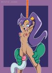 areola biped breasts duo ear_piercing ear_ring female fingers genitals hair hi_res humanoid humanoid_pointy_ears long_hair mystic_dong nipples not_furry piercing ponytail purple_hair pussy ring_piercing shantae shantae_(series) tentacles wayforward