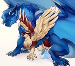 anal anal_penetration avian beak big_dom_small_sub blue_body blue_cum blue_fur blue_hair bodily_fluids claws clenched_teeth colored_cum cum cum_drip cum_from_mouth cum_in_ass cum_in_mouth cum_inflation cum_inside cum_through cum_while_penetrated dominant dragon dripping duo excessive_cum excessive_genital_fluids eyes_closed feathered_wings feathers feral feral_on_feral feral_penetrated feral_penetrating feral_penetrating_feral fur furred_dragon furred_scalie genital_fluids gryphon hair hi_res horn inflation male male/male male_penetrated male_penetrating male_penetrating_male mythological_avian mythological_creature mythological_scalie mythology penetration scalie sex simple_background size_difference smaller_penetrated teeth unusual_bodily_fluids unusual_cum unusual_genital_fluids wings zortie