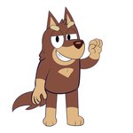 1:1 2024 anthro australian_kelpie beargarbage black_eyes bluey_(series) brown_nose canid canine canis digital_media_(artwork) domestic_dog fist front_view fur hair half-closed_eyes herding_dog hi_res looking_at_viewer male mammal multicolored_body multicolored_fur narrowed_eyes orange_body orange_fur pastoral_dog raised_fist raised_hand red_body red_ears red_fur red_hair red_tail rusty's_dad_(bluey) sheepdog simple_background smile solo standing tail teeth two_tone_body two_tone_fur white_background