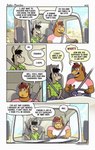 2023 anthro asinus brown_body car clothing comic detailed_background dialogue donkey duo english_text equid equine guayodraws hi_res horse inside_car inside_vehicle julio_(julio_&_poncho) male mammal open_mouth poncho_(julio_&_poncho) shirt sitting text topwear vehicle