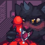 Rating: e
ID: 5594248
Date: 2025-05-24 02:20:03 -0400
Status: active
Score: 27
1:1 2d_animation animated anthro blush bodily_fluids digital_media_(artwork) domestic_cat duo edging felid feline felis fellatio genitals glowing glowing_eyes loop male male/male mammal masturbation nightowl0090 oral penile penis pixel_(artwork) pixel_animation saliva saliva_on_penis sex short_playtime simple_background post #5594248
