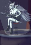 Rating: q
ID: 5604771
Date: 2025-05-28 14:59:42 -0400
Status: active
Score: 6
2025 5_fingers absurd_res amber_eyes anthro armwear black_pasties bodily_fluids bone_frill boots bottomwear breasts cavemanon_studios choker clothing digital_drawing_(artwork) digital_media_(artwork) elbow_feathers eyelashes eyeshadow fang_(gvh) feathered_wings feathers female fingers fishnet_armwear fishnet_clothing fishnet_legwear footwear frill_(anatomy) furniture goodbye_volcano_high grey_body grey_feathers grey_hair grey_scales guitar hair hi_res high_heeled_boots high_heels jewelry legwear long_hair makeup miniskirt musical_instrument necklace nuar_come_mundos pasties playing_guitar playing_music plucked_string_instrument prehistoric_species pterodactylus pterosaur purple_eyeshadow reptile scales scalie shoes short_tail skirt snoot_game snout solo stage stool string_instrument tail tears wings post #5604771