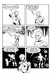 2018 ambiguous_gender animated_skeleton bone c-puff clothed clothing comic english_text frisk_(undertale) heart_symbol hi_res human male mammal monochrome not_furry papyrus_(undertale) skeleton speech_bubble teeth text undead undertale undertale_(series) url