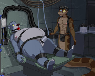 Rating: e
ID: 5691401
Date: 2025-07-07 00:54:45 -0400
Status: active
Score: 59
5:4 absurd_res anthro apode ball_gag baloo bdsm bear bound clothing dgemporium draconcopode duo gag glowing glowing_eyes hi_res hypnosis hypnotic_eyes jacket kaa_(jungle_book) leather leather_clothing leather_jacket leather_topwear legless machine male male/male mammal medical_instrument milking_machine mind_control naga nipple_piercing nipple_ring nipples obese obese_male overweight overweight_male penile penis_milking piercing python questionable_consent reptile restrained restrained_feet restrained_legs restraining_table restraints ring_piercing ringed_eyes scalie scientific_instrument serpentine snake submissive submissive_male the_jungle_book topwear post #5691401