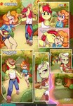 alternate_version_at_source anthro apple apple_tree blue_eyes bright_mac_(mlp) chilllum clothed clothing comic earth_pony english_text equid equine eye_roll female food friendship_is_magic fruit fruit_tree granny_smith_(mlp) green_eyes group hair handwear hasbro hat headgear headwear hi_res horse male mammal my_little_pony orange_hair pear pear_butter_(mlp) plant pony purple_hair red_hair smile spirale tan_body tan_skin text tomiku tree url yellow_body