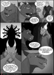 anthro bear clothed clothing comic dialogue dragon english_text equid equine greyscale hi_res horse male male/male mammal misterstallion monochrome mythological_creature mythological_scalie mythology scalie text url