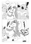 absurd_res ambiguous_gender attack black_and_white comic dialogue dipstick_tail dokuase duo eevee english_text feral fur generation_1_pokemon generation_7_pokemon greyscale hard_translated hi_res lycanroc markings midnight_lycanroc monochrome multicolored_body multicolored_fur neck_tuft nintendo pointy_speech_bubble pokemon pokemon_(species) right_to_left scared simple_background speech_bubble standing tail tail_markings text third-party_edit throat_grab translated translation_edit tuft two_tone_body two_tone_fur white_background