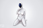 8i_ll_lon absurd_res alien alien_humanoid architype_008_(transentience) breasts digital_media_(artwork) eyeless female hi_res humanoid kneeling not_furry nude posthuman science_fiction simple_background solo transentience