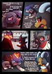 2022 anthro bandanna blue_eyes blush bunnelby canid canine cape clothing comic dialogue digital_media_(artwork) doom_(infinitydoom) english_text facepalm fire generation_2_pokemon generation_3_pokemon generation_6_pokemon genitals group heart_symbol hi_res houndoom implied_oral infinitydoom kerchief kwill_(infinitydoom) male mammal neckerchief nintendo onomatopoeia open_mouth penis pink_eyes pokemon pokemon_(species) pokemon_mystery_dungeon quilava red_bandanna red_eyes red_kerchief red_neckerchief scabbard sex sheathed_sword sheathed_weapon snow sound_effects spike_chunsoft stealth_sex text typhlosion typhus_(infinitydoom) yellow_eyes zigs_(infinitydoom) zigzagoon