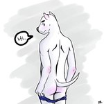 Rating: q
ID: 5555539
Date: 2025-05-07 15:02:02 -0400
Status: active
Score: 3
1:1 anthro black_nose blue_eyes blush bull_terrier butt canid canine canis clothing dialogue domestic_dog fur grey_background hunting_dog looking_at_viewer looking_away looking_back male mammal p_rindustries simple_background smile solo standing tail terrier thin_tail undressing whisker_spots white_background white_body white_fur post #5555539