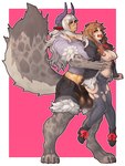 2024 3:4 abdominal_bulge animal_humanoid arm_tuft astraea_(lunar_leopard) ayaqerb balls big_breasts big_tail bottomwear breasts claws clothing colored digital_drawing_(artwork) digital_media_(artwork) digitigrade duo elbow_tuft female female_penetrated fluffy fluffy_tail from_behind_position fur genitals gynomorph gynomorph/female gynomorph_penetrating gynomorph_penetrating_female hair herm_(lore) hi_res horn horned_humanoid human humanoid intersex intersex/female intersex_penetrating intersex_penetrating_female knee_tuft larger_gynomorph larger_intersex leg_tuft lifting_partner long_hair looking_pleasured mammal markings pants penetration penile penile_penetration pulling_hair raised_tail sex shaded simple_background size_difference smaller_penetrated spots spotted_body spotted_fur tail toe_claws tongue tongue_out torn_bottomwear torn_clothing torn_pants touching_hair tuft vaginal vaginal_penetration