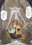 anthro bear better_late_than_never between_legs bodily_fluids breast_grab breasts butt comic cum cum_in_pussy cum_inside cum_on_leg daigaijin dialogue dreamworks english_text felid female flower genital_fluids genitals giant_panda green_eyes group hand_on_breast interspecies kung_fu_panda leopard low-angle_view male mammal master_po_ping master_tigress nude painting_(artwork) pantherine plant profanity pussy red_eyes slightly_chubby snow_leopard song_(kung_fu_panda) tail text tiger traditional_media_(artwork) watercolor_(artwork)