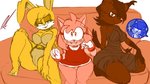 16:9 5_toes amy_rose anthro archie_comics barefoot big_breasts breasts bunnie_rabbot camel_toe eulipotyphlan fakeryway feet felid feline female furniture group heart_eyes heart_symbol hedgehog hi_res lagomorph leporid looking_at_viewer lynx male mammal nicole_the_lynx rabbit sega sofa sonic_the_hedgehog sonic_the_hedgehog_(archie) sonic_the_hedgehog_(comics) sonic_the_hedgehog_(series) thick_thighs toes wide_hips widescreen