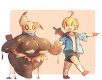 Rating: q
ID: 5571626
Date: 2025-05-14 12:45:57 -0400
Status: active
Score: 13
anthro big_breasts black_body blonde_hair bottomwear breasts clothing duo female footwear generation_7_pokemon gloves hair hand_holding handwear hi_res huge_breasts huge_thighs human jacket lightmizano male mammal melee_weapon mimikyu nintendo obese overweight pokemon pokemon_(species) shirt shoes shorts slightly_chubby socks sword thick_thighs topwear weapon post #5571626