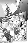 anthro black_sclera bowsette_meme clothing comic crown demon dialogue english_text facial_hair fight footwear gloves handwear hat headgear headwear hi_res human humanoid jugem_(pencils) koopa male mammal mario mario_bros meme monochrome muscular muscular_male mustache nintendo noseless overalls pencils_(artist) scales scalie sharp_teeth shell shoes simple_background sound_effects speech_bubble speed_lines spiked_shell spikes spikes_(anatomy) stomping super_crown sweater tail teeth text topwear turtleneck vein