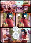 absurd_res anthro canid canine canis clothing comic countershading cover dialogue digital_media_(artwork) domestic_cat duo english_text felid feline felis geordie_79 hi_res male mammal noitro public shaded speech_bubble story street text wolf