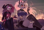 Rating: s
ID: 3639308
Date: 2022-10-20 16:23:12 -0400
Status: active
Score: 1392
2022 4_fingers alternative_fashion anthro apartment_building artist_name avian beak beanie bench bird black_nose bokeh bottomwear canid canid_demon canine cigarette city city_background clothing cloud demon digital_media_(artwork) duo ear_piercing ear_ring evening eyebrow_piercing eyebrow_ring facial_piercing female fingerless_gloves fingers gloves goth hair handwear hat headgear headwear hellhound helluva_boss legwear long_hair loona_(helluva_boss) mammal mythological_canine mythological_creature mythology notched_ear octavia_(helluva_boss) open_beak open_mouth owl owl_demon pants piercing red_sclera ring_piercing shirt sitting skeleion sky star starry_sky text topwear translucent translucent_clothing post #3639308