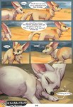 2024 big_ears canid canine comic conditional_dnp dialogue dr.bubblebum english_text female fennec_fox feral fox freya_(dr.bubblebum) fryx_(dr.bubblebum) green_eyes mammal pain pregnant pregnant_female pregnant_feral text true_fox