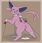 absurd_res anus bound eeveelution espeon female feral generation_2_pokemon genitals hi_res looking_at_viewer maoegou nintendo pokemon pokemon_(species) pussy solo