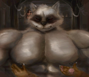 Rating: q
ID: 5703125
Date: 2025-07-12 02:50:25 -0400
Status: pending
Score: 8
abs ambiguous_gender anthro artjackal barazoku big_muscles big_pecs canid canine canis cheek_tuft claws clothed clothing death_(puss_in_boots) disembodied_hand domestic_cat dreamworks duo faceless_character facial_markings facial_tuft felid feline felis fondling front_view fur fuzzy grey_body grey_fur half-closed_eyes head_markings head_tuft hi_res inside looking_at_viewer male male/ambiguous male_(lore) mammal markings mask_(marking) muscular muscular_anthro muscular_male narrowed_eyes nipples notched_ear offscreen_character orange_body orange_fur pawpads pec_grab pecs puss_in_boots_(dreamworks) puss_in_boots_(franchise) red_eyes smile solo_focus topless tuft wolf post #5703125