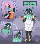 Rating: q
ID: 1885343
Date: 2019-05-28 14:30:27 -0400
Status: active
Score: 38
2019 absurd_res air_puff anthro avian basic_sequence bird blue_eyes bottomless brainwashing breath breath_sound bunnykisses clothed clothing collar contextual_arrow dialogue digital_drawing_(artwork) digital_media_(artwork) directional_arrow drone duo ellipsis english_text exclamation_point female four_frame_image four_frame_sequence fur gas_mask glistening heart_symbol hi_res hug hypnosis lagomorph latex leporid lily_(bunnykisses) maid_uniform male mammal mask mind_control morsh open_mouth panting pink_body pink_fur polygonal_speech_bubble rabbit sequence sequential_arrow simple_background speech_bubble spiral_eyes surprise text transformation transformation_sequence uniform post #1885343
