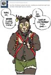 anthro antlers artdecade bear bell bell_harness blush bulge buttplug buttplug_tail christmas clothing comic dialogue english_text fake_tail harness holidays horn jingle_bell jingle_bell_harness looking_at_viewer male mammal plug_(sex_toy) sex_toy sloth_bear solo suggestive text tumblr underwear ursine willy_(artdecade)