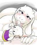 anthro anthro_on_top big_breasts big_butt big_penis blush bodily_fluids boss_monster_(undertale) bovid breasts butt caprine cheek_bulge clothing cum cum_in_mouth cum_inside cumshot curvy_figure dominant dominant_female duo ejaculation fellatio female female_on_human female_on_top first_person_view floppy_ears genital_fluids genitals goat handjob handwear hi_res horn human human_on_anthro interspecies l3ftbl4nk long_ears looking_at_viewer male male/female male_pov mammal mature_female on_top oral oven_mittjob oven_mitts penile penis sex small_horn toriel toriel_oven_mitt undertale_(series)