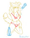 anthro aroused bodily_fluids bra breasts canid canine canis cinni_bunnie cleavage clothed clothing cross-eyed cum dildo domestic_dog female fluffy fluffy_hair fluffy_tail frilly frilly_bra frilly_clothing frilly_panties frilly_underwear genital_fluids genitals ghost hair humanoid keyhole_clothing keyhole_panties keyhole_underwear line_art lingerie long_hair male male/female mammal navel panties penis pink_bra pink_clothing pink_panties pink_underwear pubes rylie sex_toy sketch solo spirit tail training_bra translucent translucent_penis underwear underwear_only