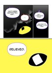 abstraction_(tadc) absurd_res black_eyes black_sclera comic dialogue dnrlrl english_text glitch_productions hi_res jax_(tadc) male monochrome pupils solo speech_bubble square_pupils text the_amazing_digital_circus white_eyes yellow_sclera