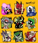 2018 absurd_res alastor_(hazbin_hotel) alien alien_humanoid animated_skeleton anthro bear bone cartoon_network clothed clothing darkner deltarune demon doll_eye domestic_cat eldritch_abomination elemental_creature felid feline felis flippy_(htf) fliqpy_(htf) flora_fauna flowey_the_flower goo-connected_lips group happy_tree_friends hazbin_hotel hi_res humanoid knife lancer_(deltarune) lenore_(lenore_the_cute_little_dead_girl) lenore_the_cute_little_dead_girl lewis_pepper looney_tunes male mammal martian marvin_the_martian mr. mr_gosh_(lenore_the_cute_little_dead_girl) mystery_(twisted-doctor) mystery_skulls nelnal nergal_(tgaobam) photoshop_flowey plant re-nightmare rouxls_kaard skeleton the_grim_adventures_of_billy_and_mandy undead undertale undertale_(series) warner_brothers