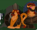 2018 adult_(lore) coiling cutaway disney duo felid feral fur hair hi_res hypnosis indian_python kaa_(jungle_book) lion male male/male mammal mind_control nude pantherine pecs python python_(genus) reptile ringed_eyes scales scalie simba_(the_lion_king) snake tacokurt tail the_jungle_book the_lion_king