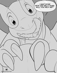 bodily_fluids charu dialogue dragon dripping drooling english_text feral flygon generation_2_pokemon generation_3_pokemon hi_res hybrid imminent_vore legendary_pokemon licking licking_lips looking_at_viewer lugia male monochrome mythological_creature mythological_scalie mythology nintendo pokemon pokemon_(species) prey_pov saliva saliva_drip scalie solo speech_bubble talking_to_viewer text tongue tongue_out vendel_(charu)